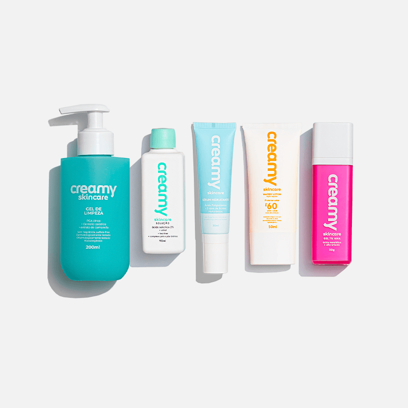 Rotina Acne e Antioleosidade - Kit de produtos Creamy
